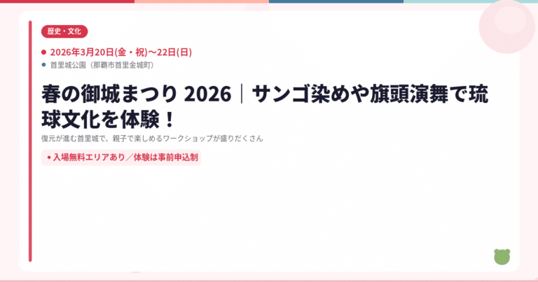 春の御城まつり 2026