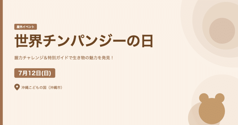 世界チンパンジーの日